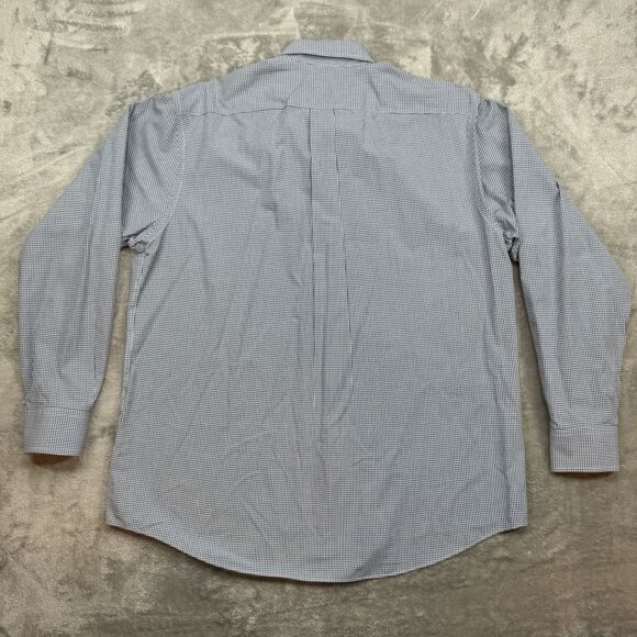 Club Room Button Down Shirt Men’s 16.5 34-35 Blue Regular Fit Performance Office - Picture 3 of 8